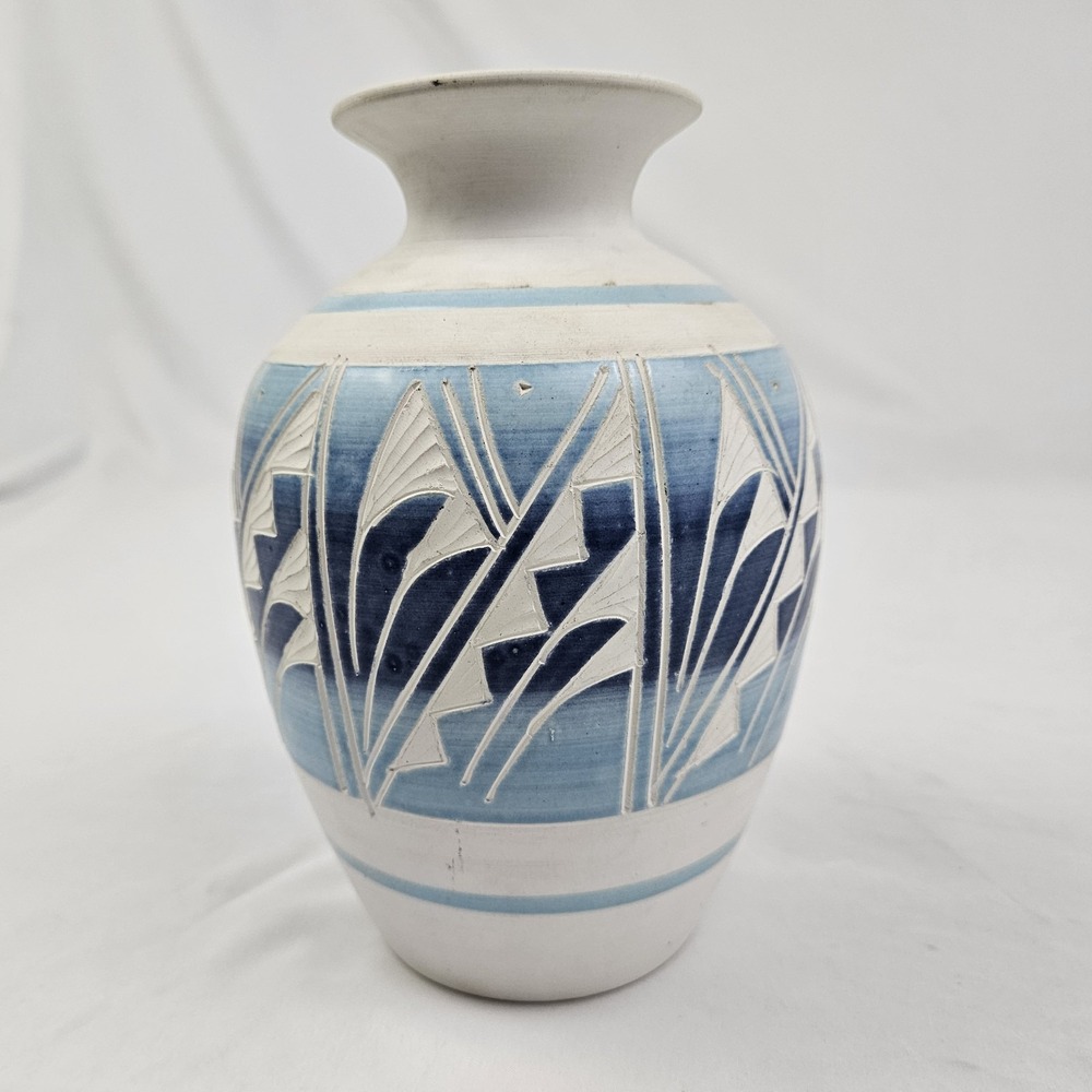 Vintage R Gonza Pottery Vase Mexican Signed Handcrafted Southwestern American - Picture 6 of 11